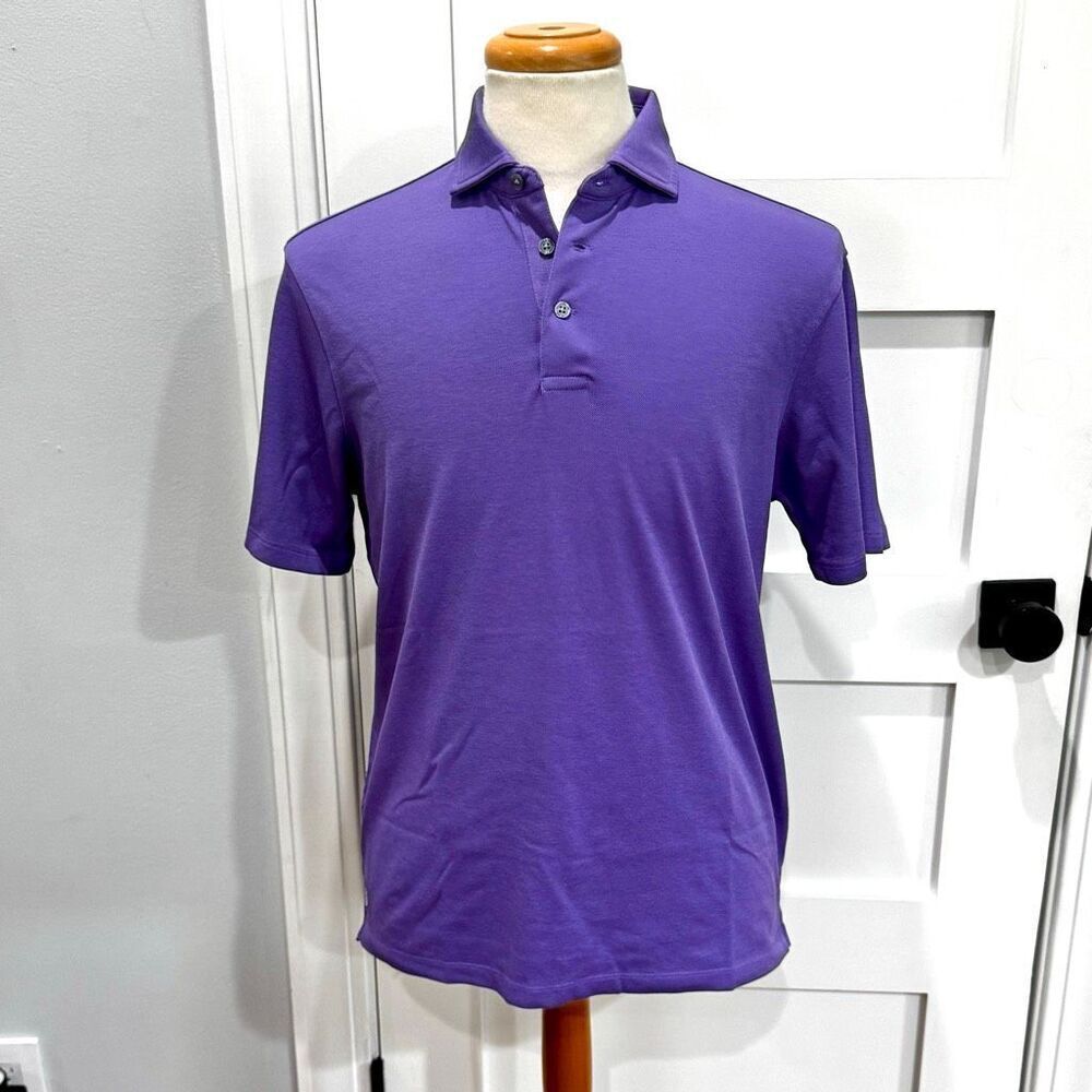 Greyson Omaha Polo Shirt. Purple. Size Medium.